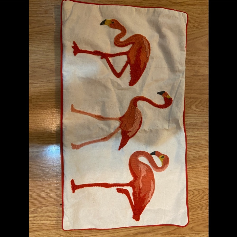 Flamingo zippered pillow case - NWOT